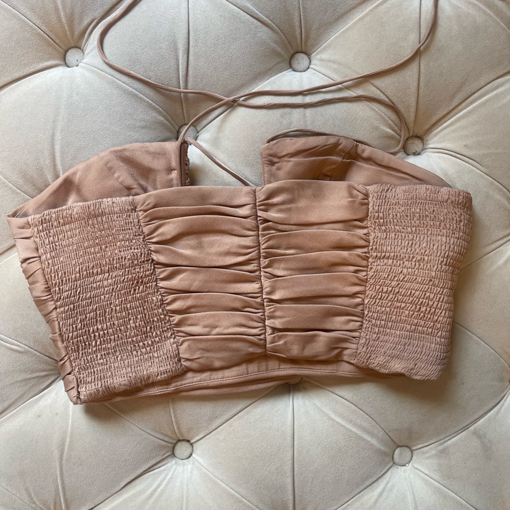 Zara Ruched Crop Top - Picture 4 of 4